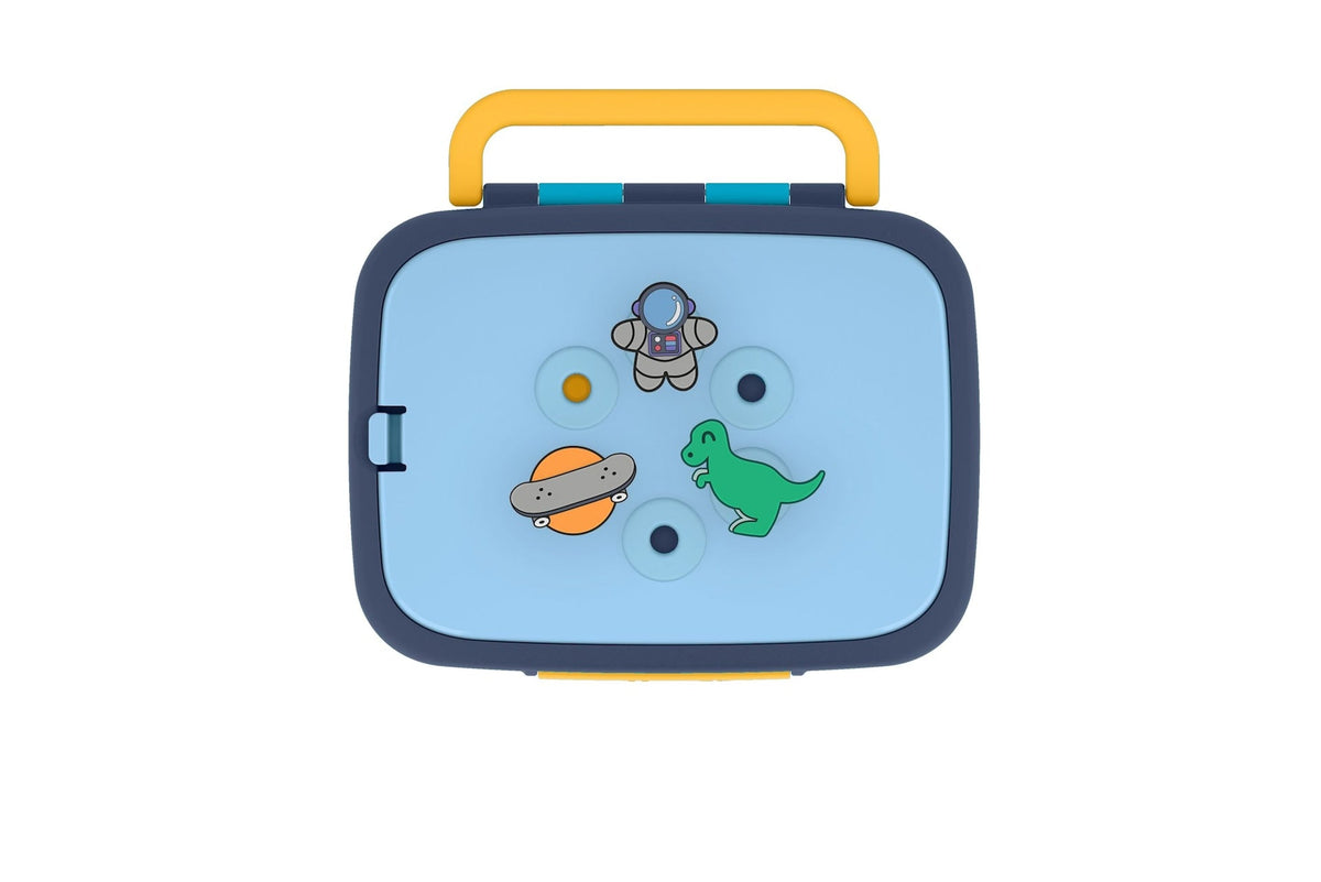 ello Benn Kids' Lunch Box with Quick Fill Lid, Assorted Colours, 3.6-Cups