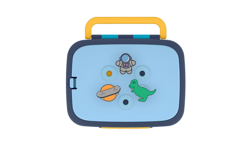 ello Benn Kids' Lunch Box with Quick Fill Lid, Assorted Colours, 3.6-Cups L2