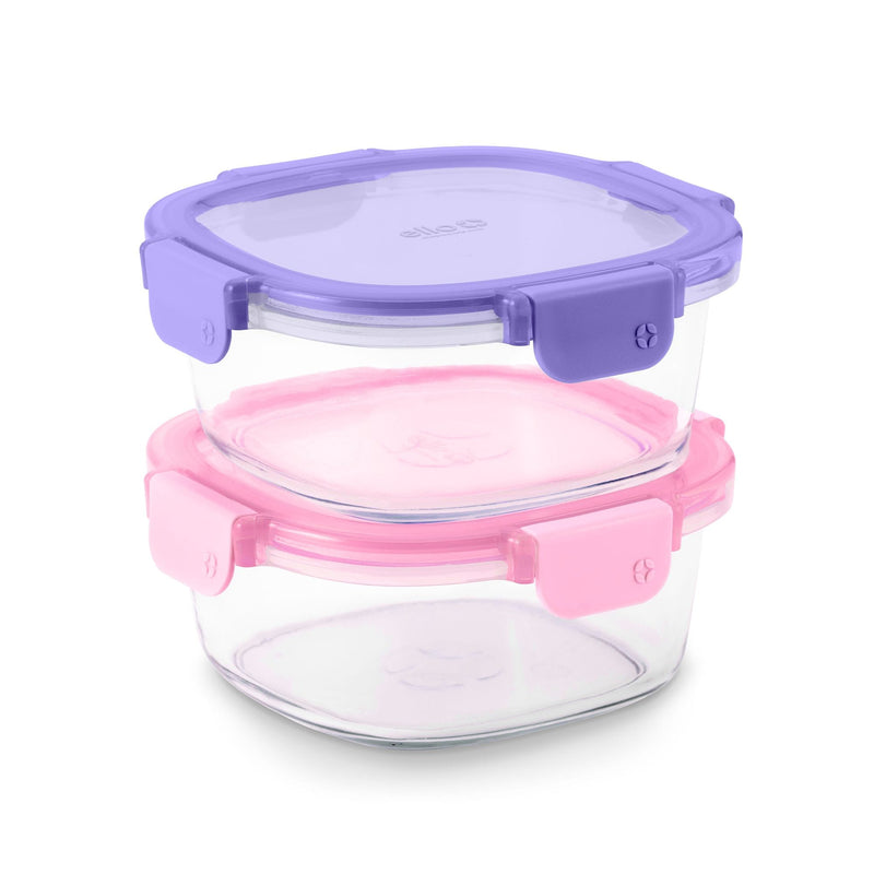 Ello Colour-lock RoundMeal Prep, 3.4 Cup, 2-pk Z4