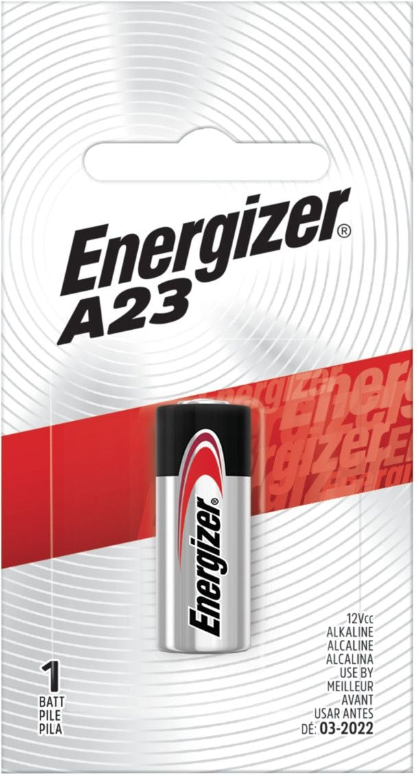 Energizer 12V / 12 Volt Alkaline A23 Battery, Long Lasting, All Purpose, 1-pk G3