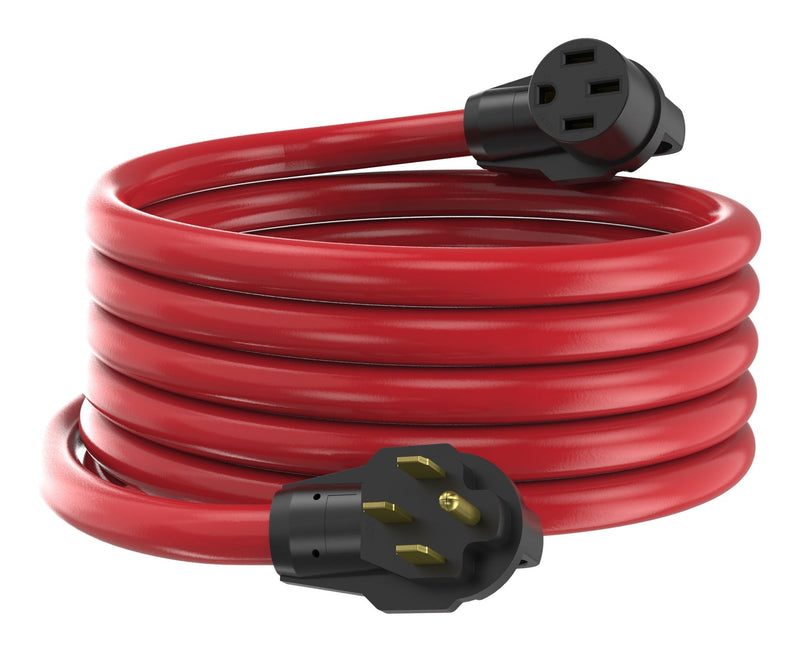 Energizer 50A 25-ft Single-Outlet RV & EV Extension Cord, Red P7