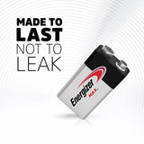 Energizer Max 6-pk 9V / 9 Volt Alkaline Batteries, Long Lasting, All Purpose