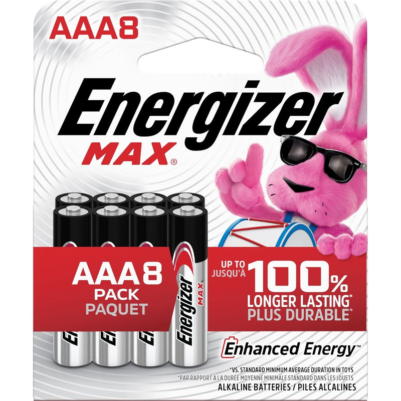 Energizer Max 8-pk AAA Alkaline Batteries, Long Lasting, All Purpose W1