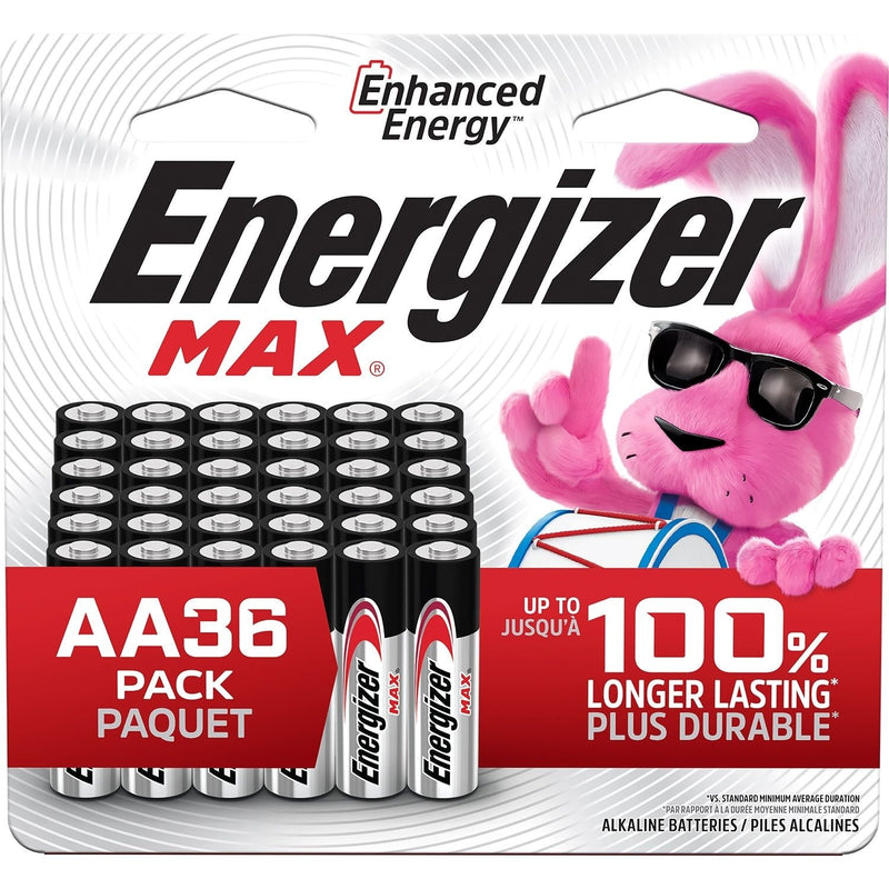 Energizer Max Alkaline AA Batteries, 36-pk O8