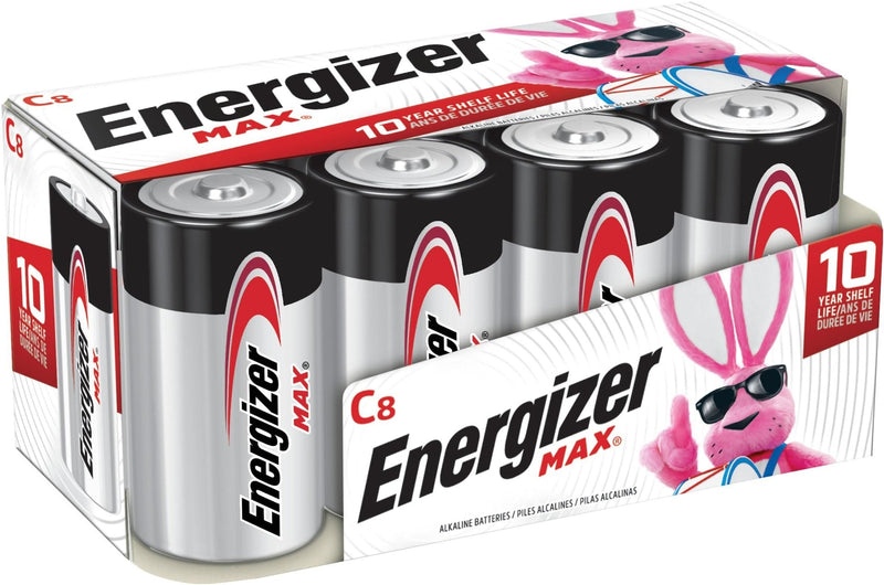Energizer Max C Batteries, Long Lasting, All Purpose, Alkaline, 8-pk T4