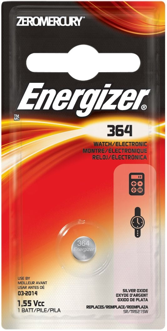 Energizer Silver Oxide 1-pk 365/363 SR621SW 1.5V / 1.5 Volt Button Cell Watch Battery Q3