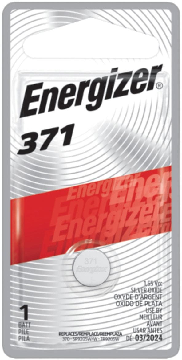Energizer Silver Oxide 1-pk 370/371 1.5V / 1.5 Volt Button Cell Battery G6