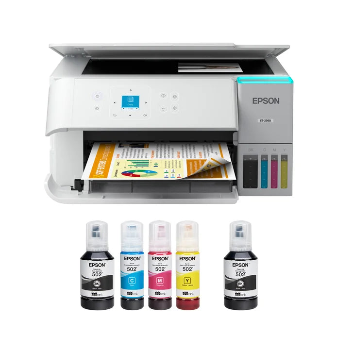 Epson EcoTank ET-2988 All-in-One Colour Supertank Printer with Bonus Black Ink Bottle N4