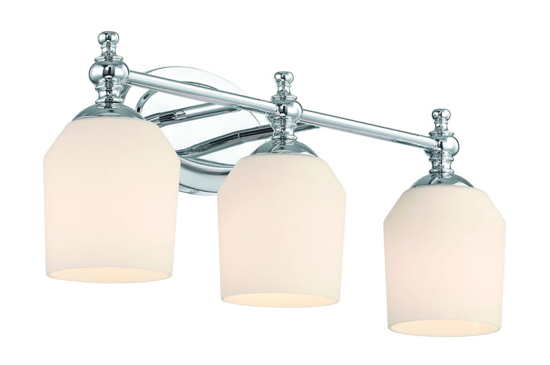 Eurofase 3 Light Vanity Light with Etched Shades Z8