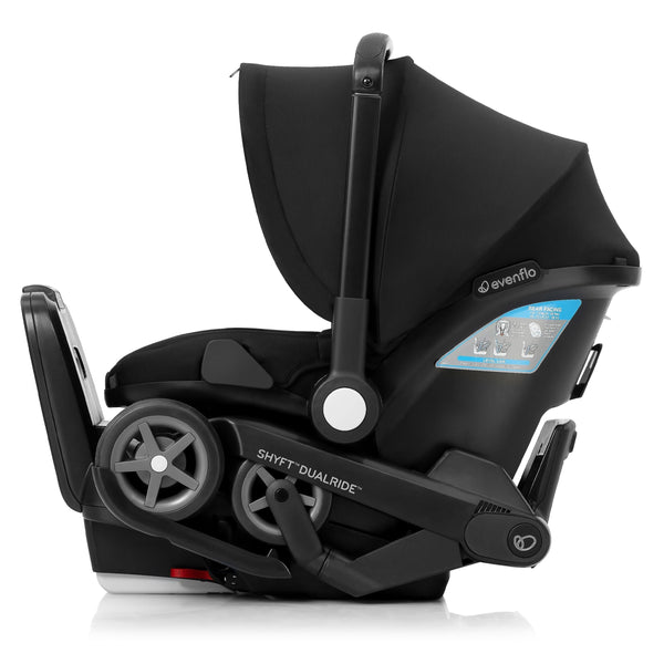 Evenflo Shyft DualRide Infant Car Seat and Stroller, Black W3