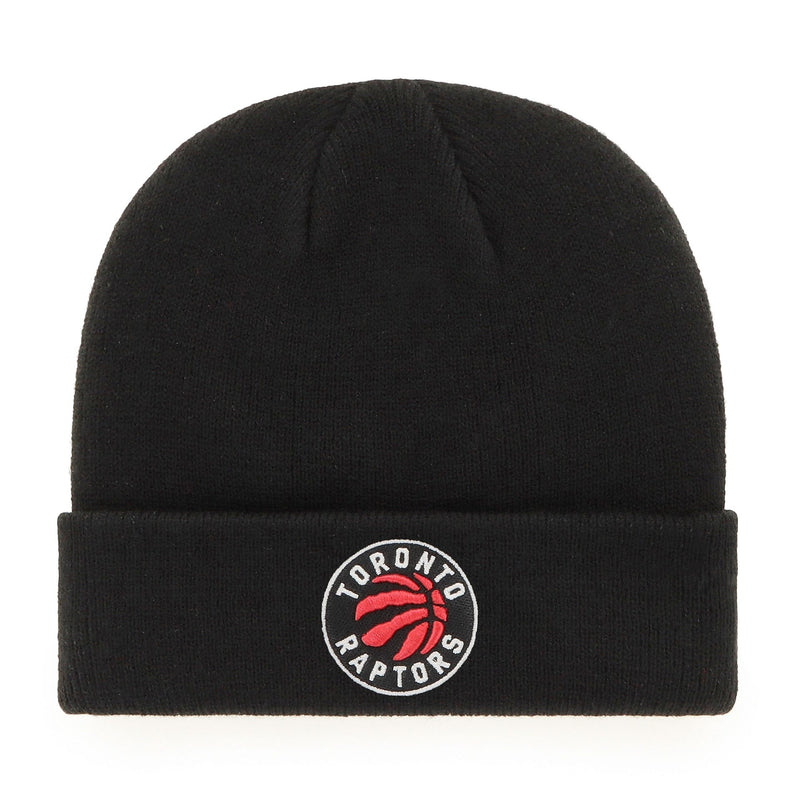 Fan Favorite NBA Toronto Raptors Mass Freeze Knit Cuffed Toque with Embroidered Logo, Black X3