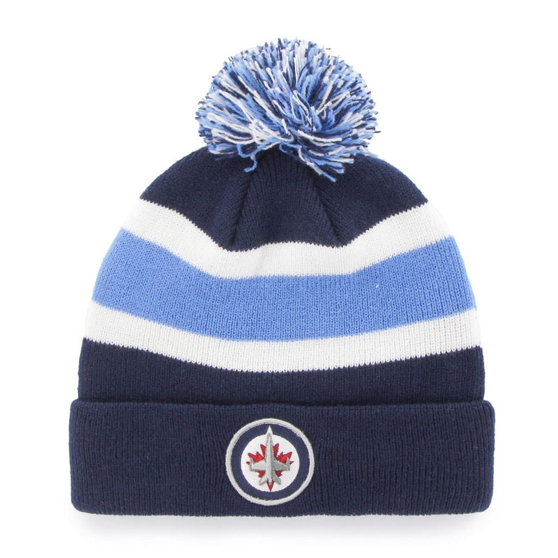 Fan Favorite NHL Winnipeg Jets Mass Breakaway Cuff Knit Pom Toque, Adult N1