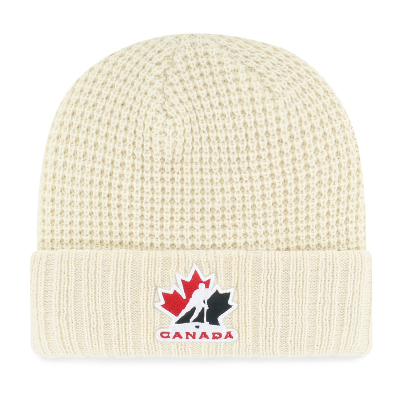Fan Favourite Team Canada Mass Clara Cuff Knit Toque, Cream, Women U9
