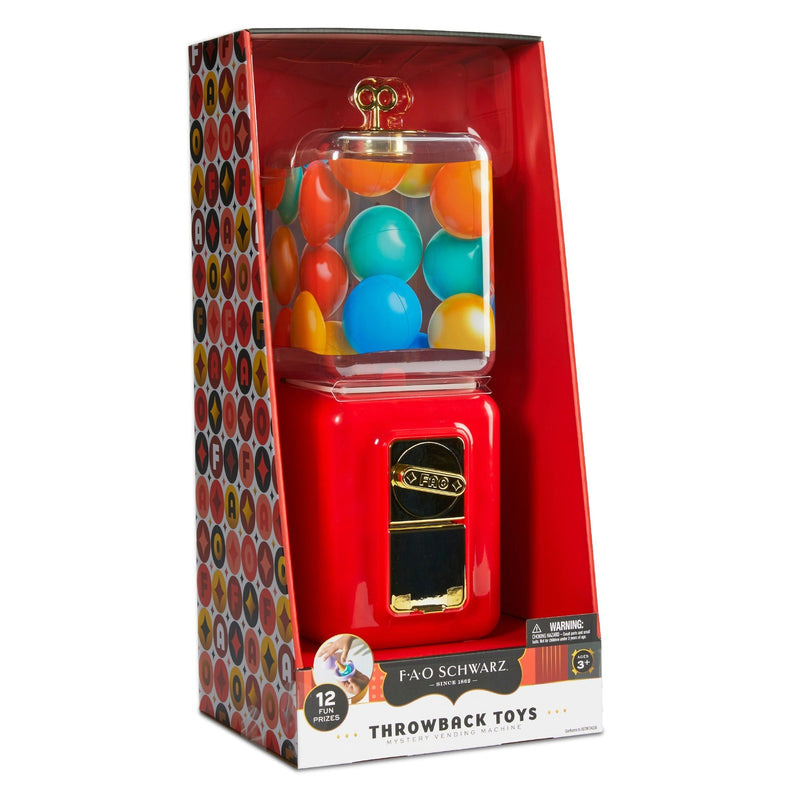 FAO Schwartz Throwback Toys Vending Machine, Red W1