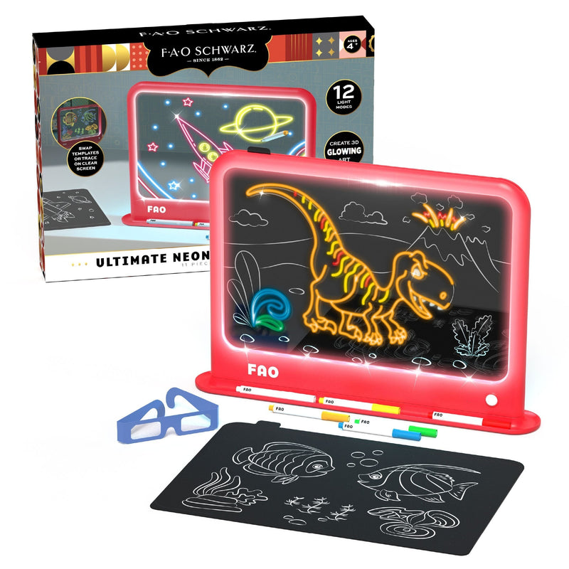 FAO Schwarz Drawing Light Designer Deluxe, Red E3