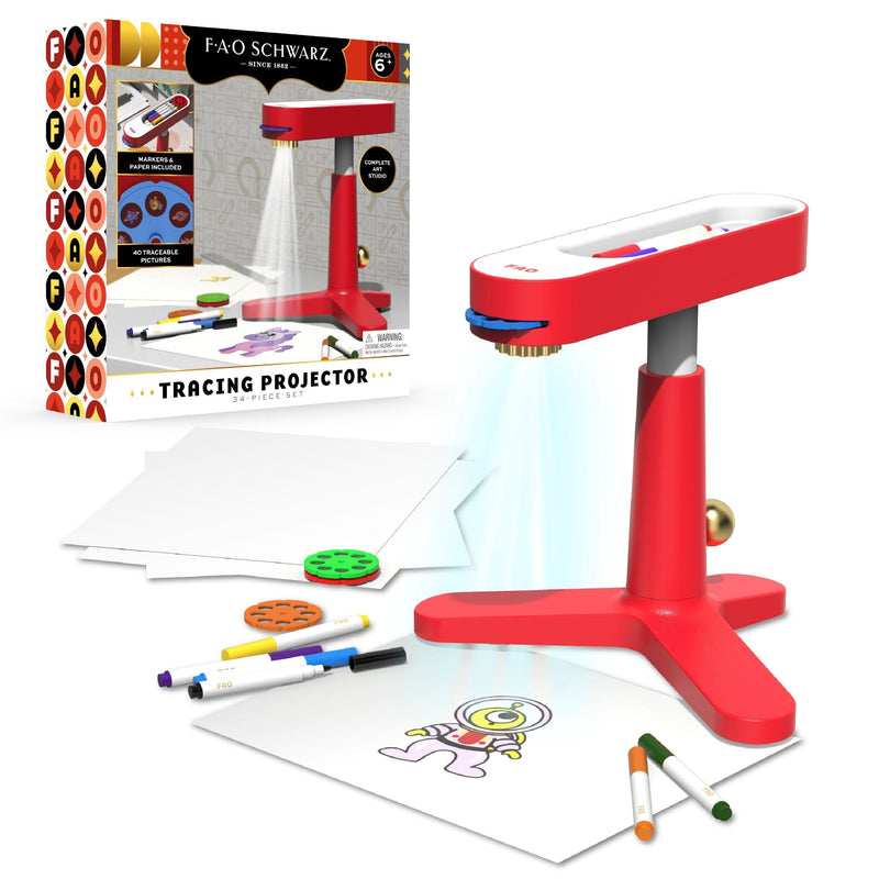 FAO Schwarz Toy Art Tracing Projector Tripod, Red V3