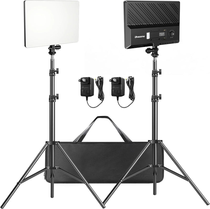 D50 LED Video Light Panel Lights 15.4", 2 Packs 45W 3000K-8000K Bi-Color Dimmable Photography Lighting, CRI 96 Videography Lighting for Video Shooting/Gaming/Live Stream/Studio/Film Z3