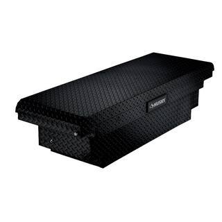 Husky 61.86 Matte Black Aluminum Low Profile Truck Box for Mid-Size Trucks L2