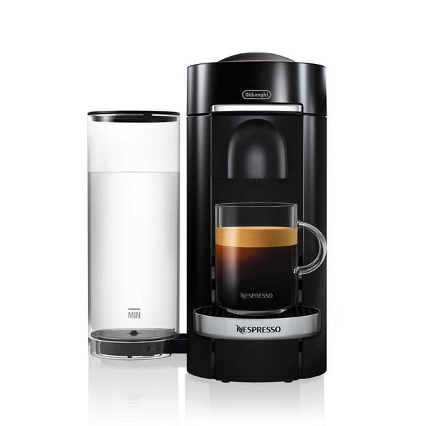 Nespresso New Vertuo Plus Deluxe Coffee and Espresso Machine by De'Longhi, Black, Single-Serve Brewers M2