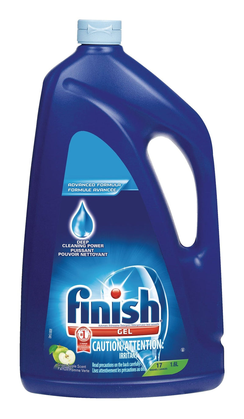 Finish Dishwasher Detergent Gel, Green Apple Scent, 1.6-L P0