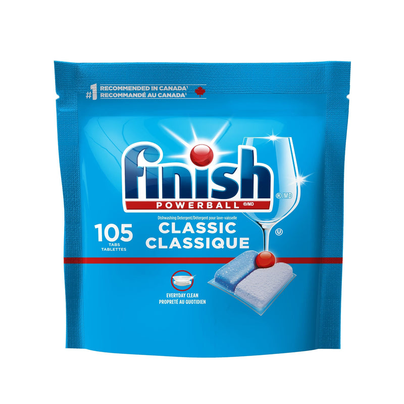 Finish Powerball Classic Dishwasher Detergent Tabs, Fresh Scent, 105-pk H7
