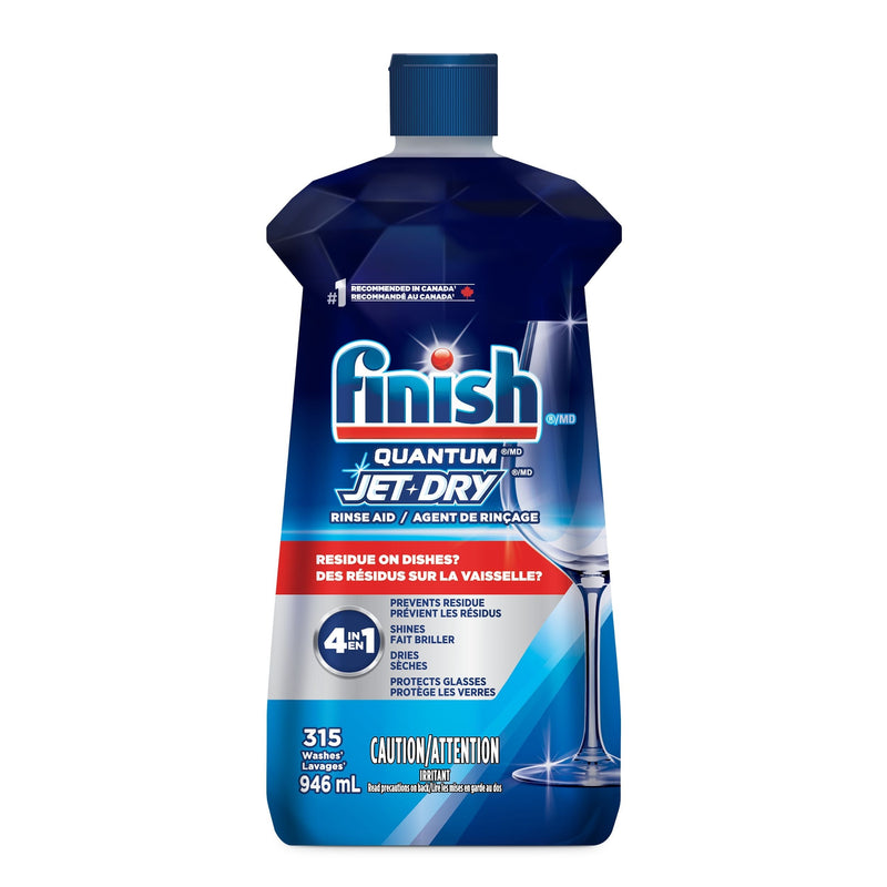 Finish Quantum Jet Dry Dishwasher Rinse Aid, 946-mL Y5