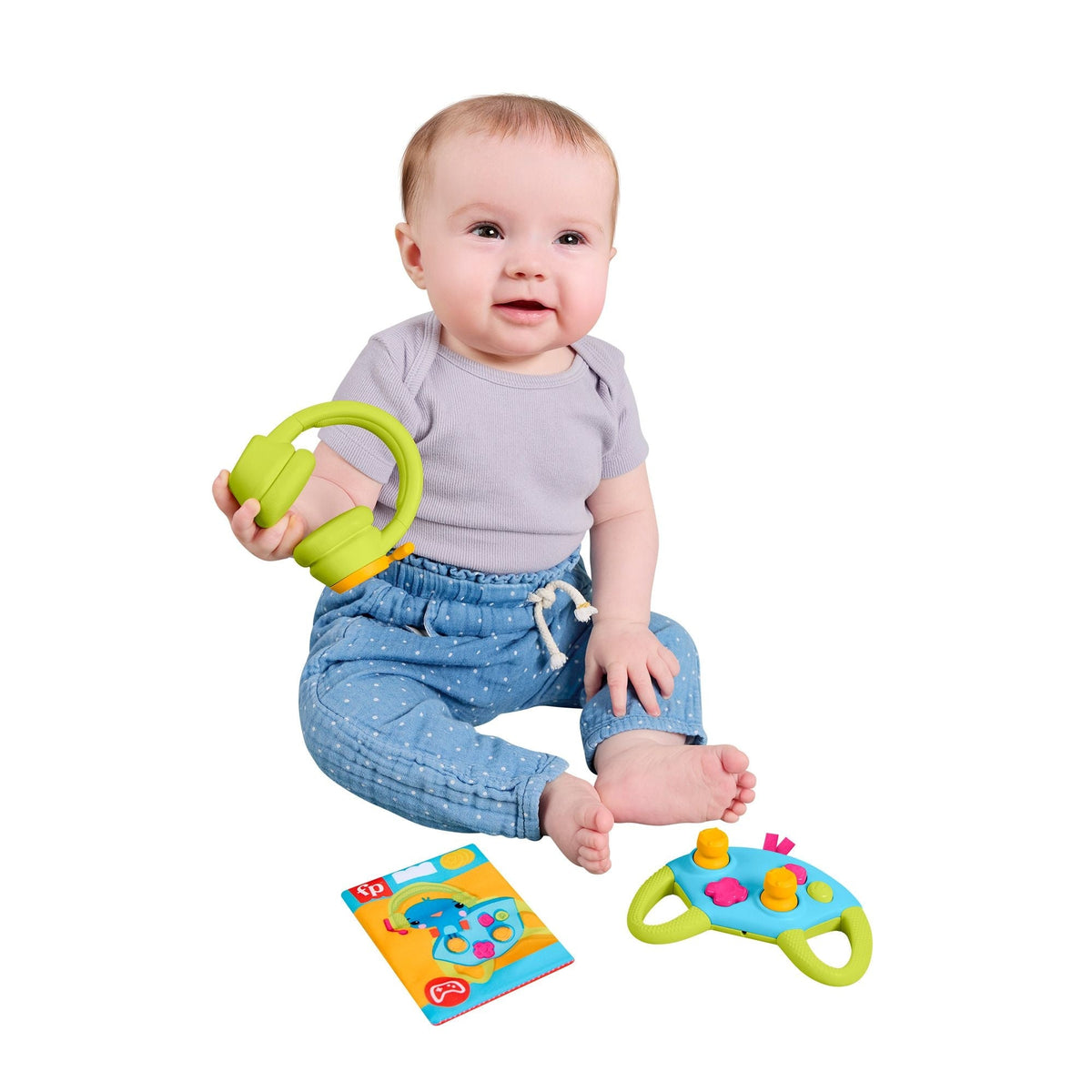 Fisher-Price Level Up Little Gamer Gift Set, Green & Blue
