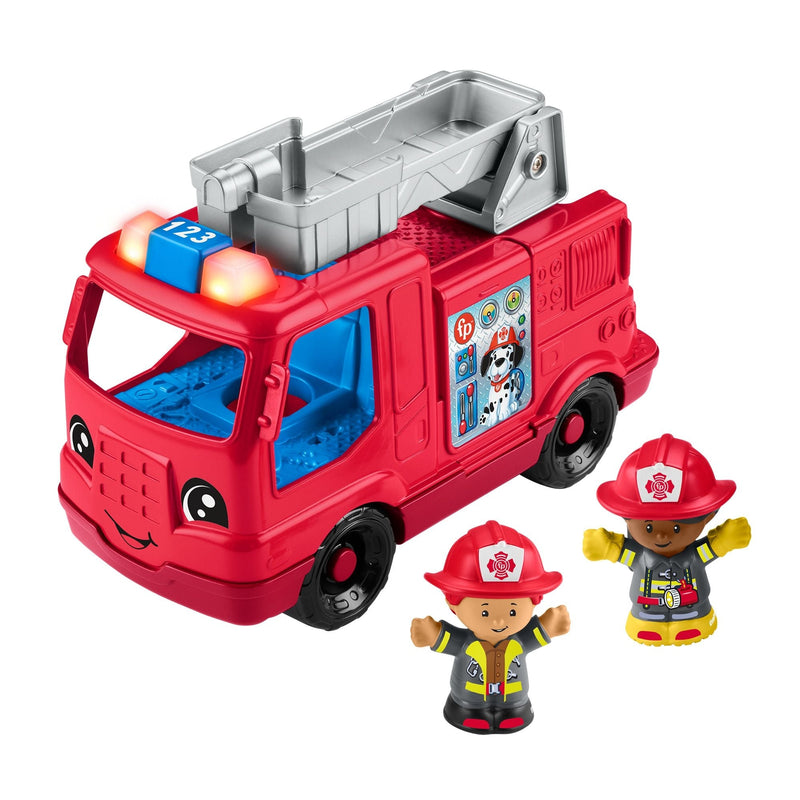 Fisher-Price Little People Fire Truck Musical Toddler Toy with Lights, Sounds & 2 Figures H5