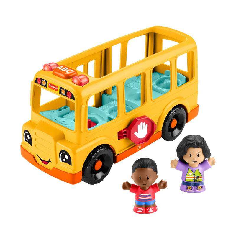 Fisher-Price Little People School Bus Musical Toddler Toy with Lights, Sounds & 2 Figures D5