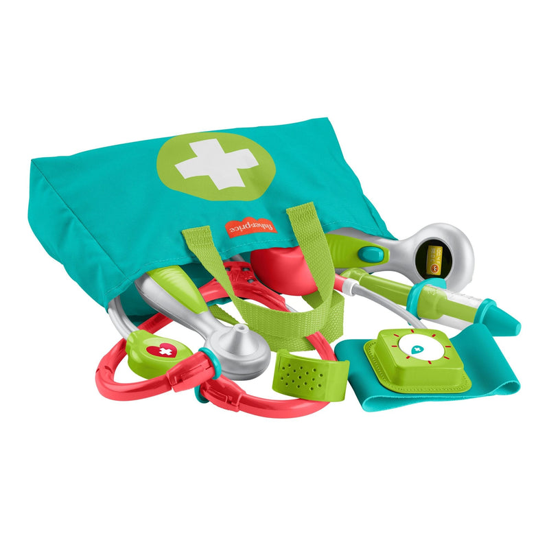 Fisher-Price Medical Kit, Doctor Toys, Preschool Pretend Play Set for Ages 3+, 7-pc F4