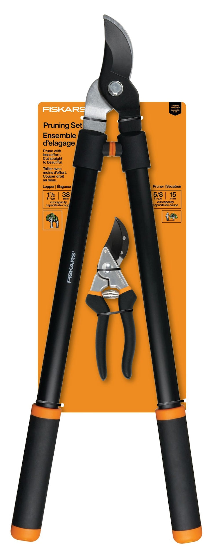 Fiskars Bypass Lopper/Pruner Set F8