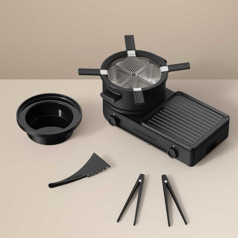 Fondussimo Fondue & Grill Set, Black N2