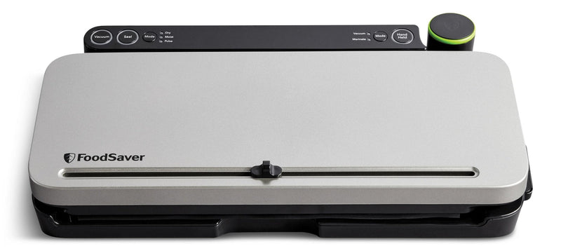FoodSaver Vacuum Sealer & Food Preservation System, with Zipper Bags & Seal Rolls, Satin A4