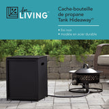 For Living 20lb Propane Tank Hideaway/Holder For Fire Pit