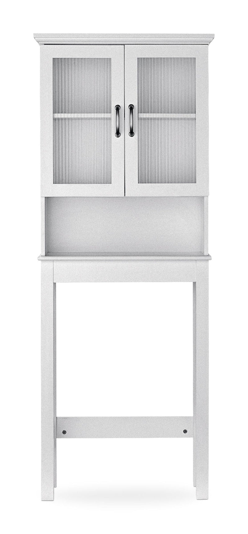For Living Beacon Hill 2-Door Over-The-Toilet Spacesaver Bathroom Storage Cabinet, White Q1