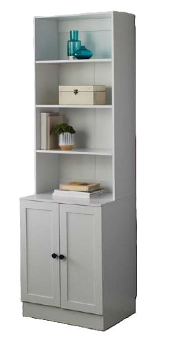 For Living Bookcase Cabinet, White R6