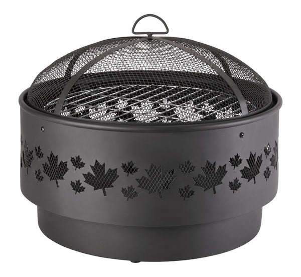 For Living Brome Round Outdoor Wood Firepit, 24-in D3