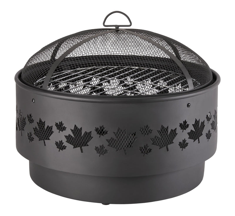 For Living Brome Round Outdoor Wood Firepit, 24-in D3