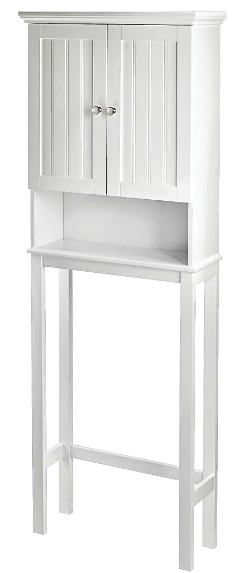 For Living Brookfield 2-Door Over-The-Toilet Spacesaver Bathroom Storage Cabinet, White H2