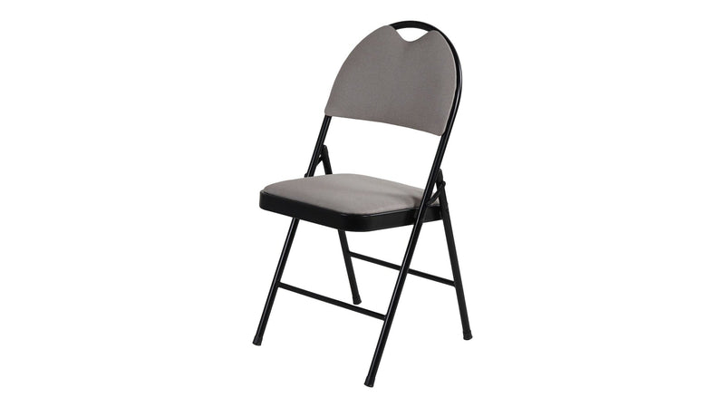 For Living Fabric Folding/Compact Chair, Beige Fabric & Black Frame Y6