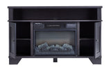 For Living Hamilton Electric Fireplace TV Stand, 44.5-in, 1500W, Brown Cappucino
