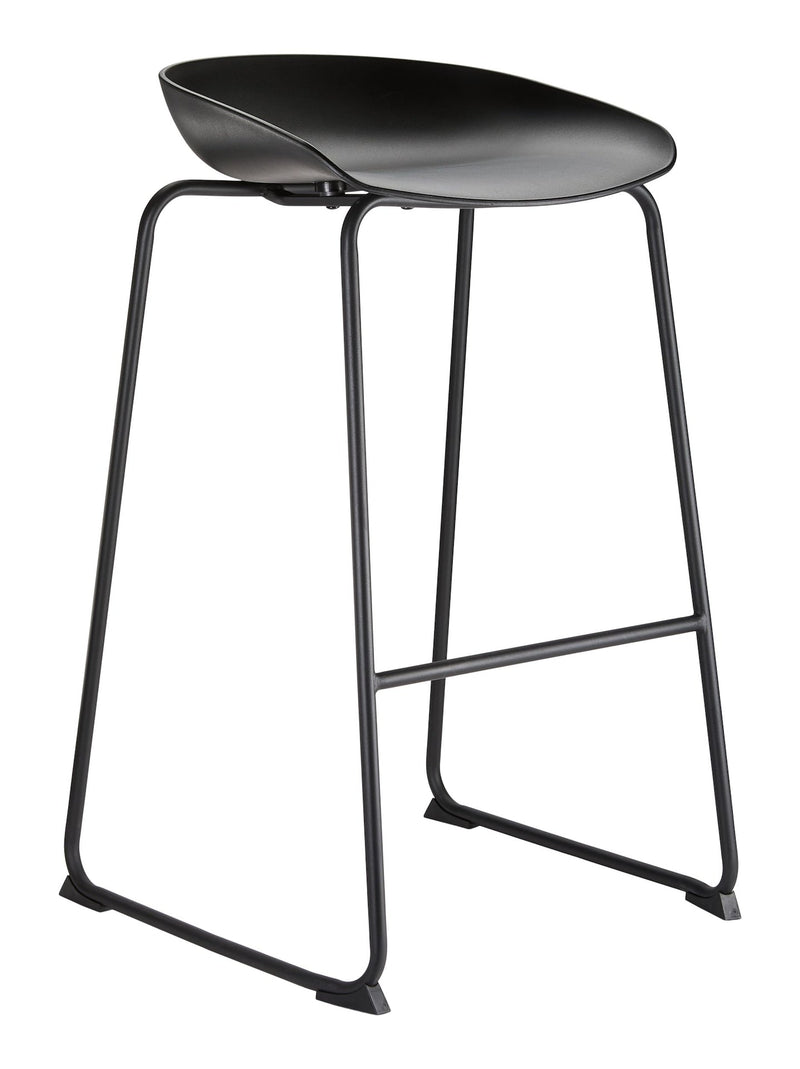 For Living Modern Elevated Counter Stool with Footrest, Black G8