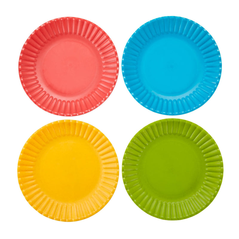 For Living Outdoor Sustainable Dinner Plates, 4-pk, Assorted N1