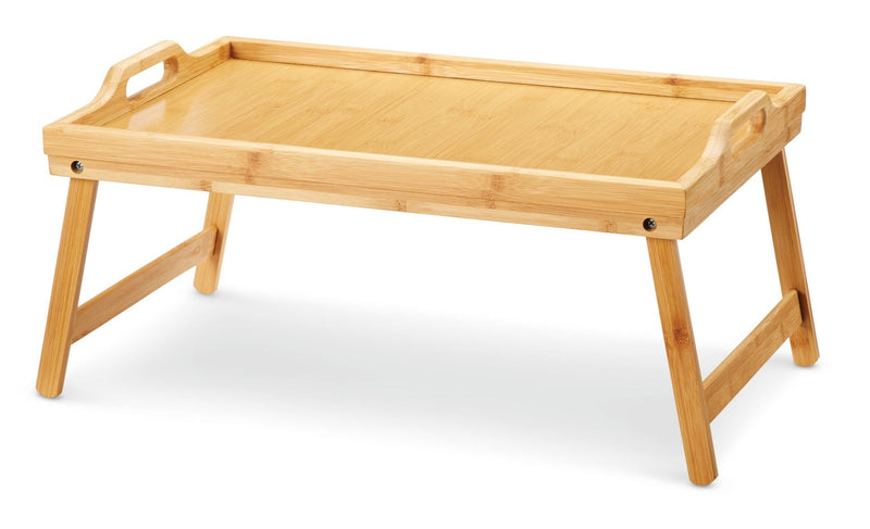 FOR LIVING Portable Bamboo Wood Folding TV/Laptop/Bed Tray X0