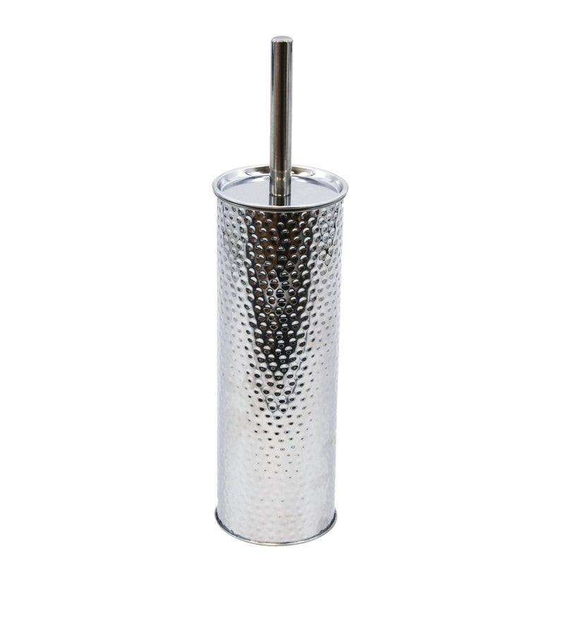 For Living Stainless Steel Compact Long Reach Toilet Brush, Hammered Finish Y5