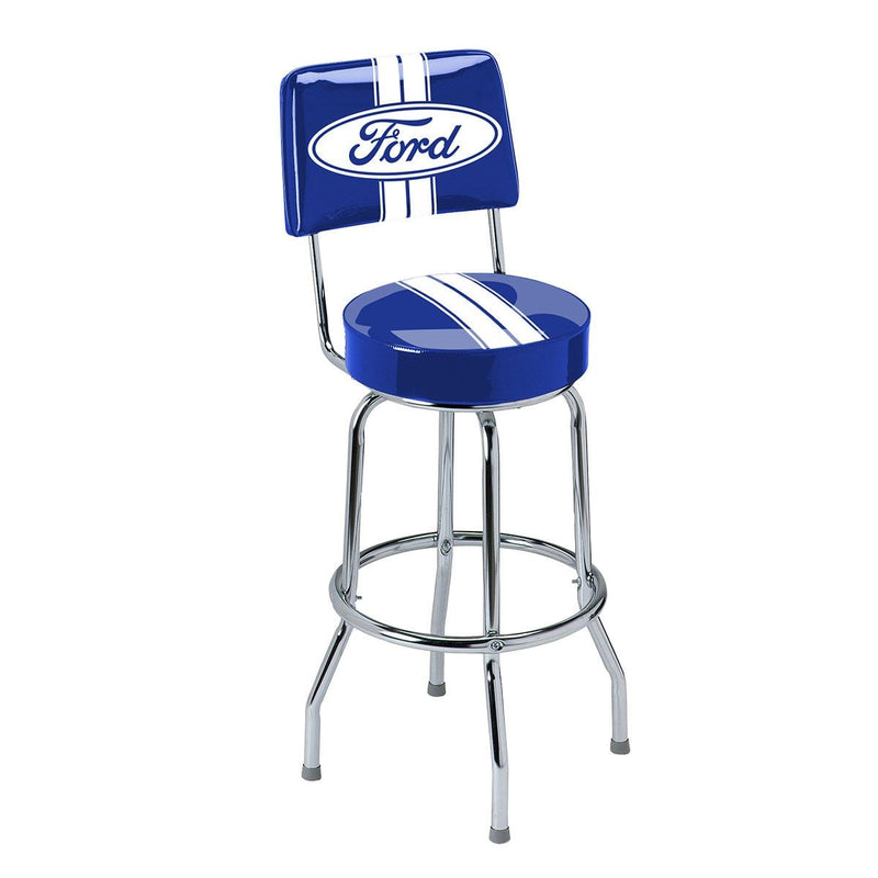 Ford Swivel Bar Stool with Backrest K5