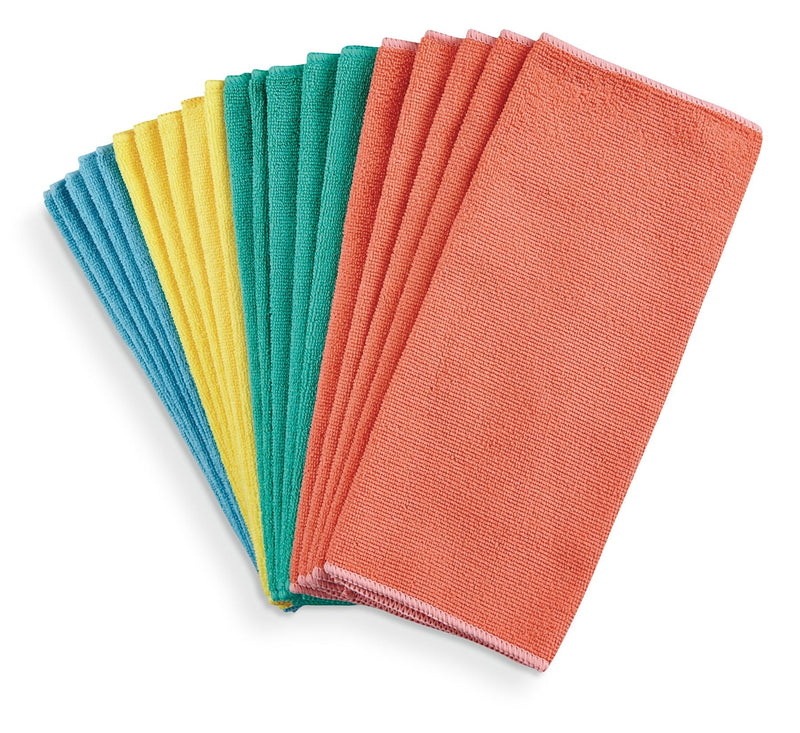 FRANK All-Purpose Machine Washable Microfibre Cloths, Assorted Colours, 20-pk M8
