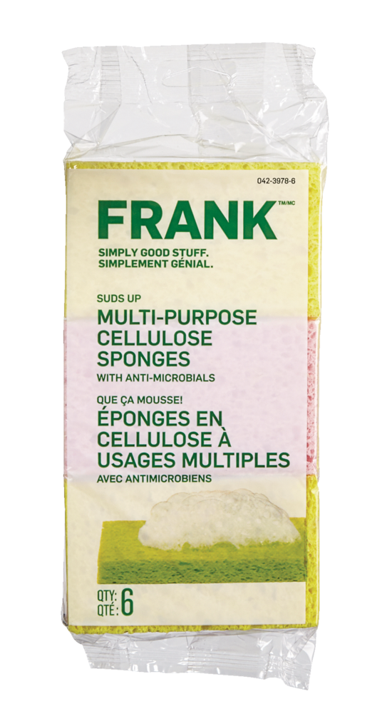 FRANK Multi-Purpose Cellulose Sponge, 6-pk H4