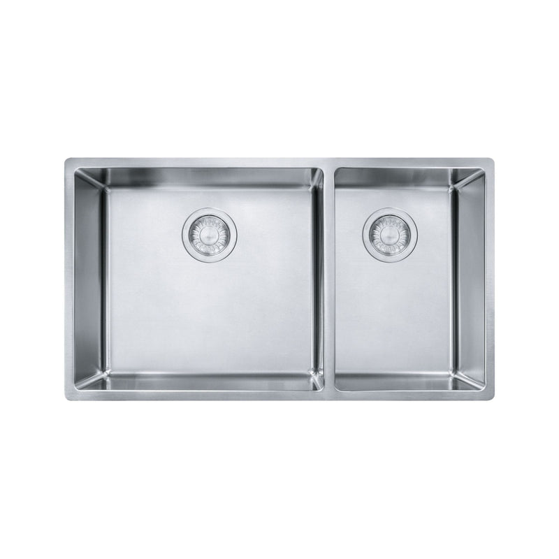 Franke 18-Gauge Stainless Steel Double Sink, 31x18-in S0