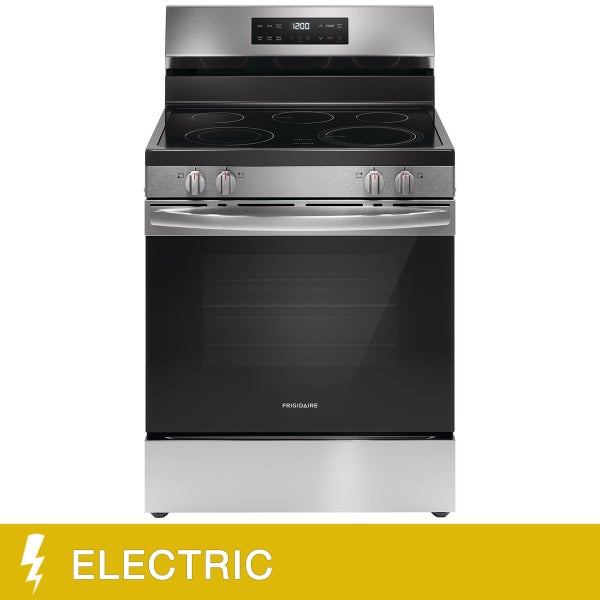 Frigidaire 30 in 5.3 cu ft. Electric Freestanding Range with EvenTemp Cooktop S4